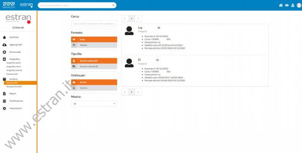 Gestione file scaricati